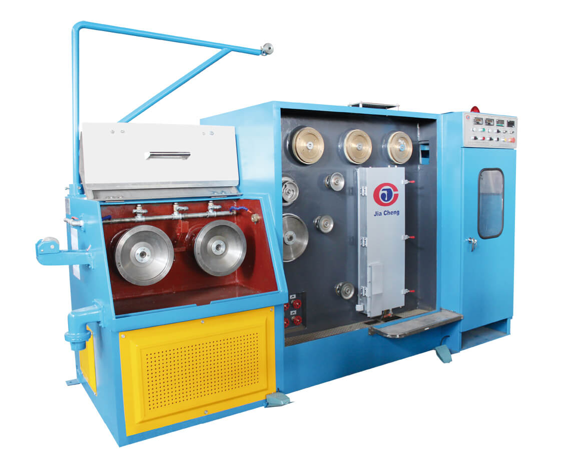 Fine wire drawing machine with annealing