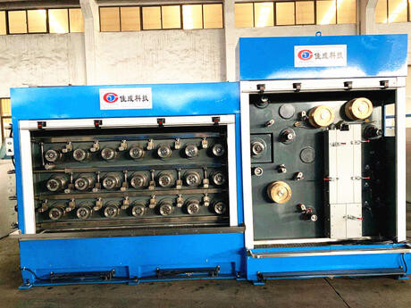 4 heads fine copper wire drawing and annealing machine completed